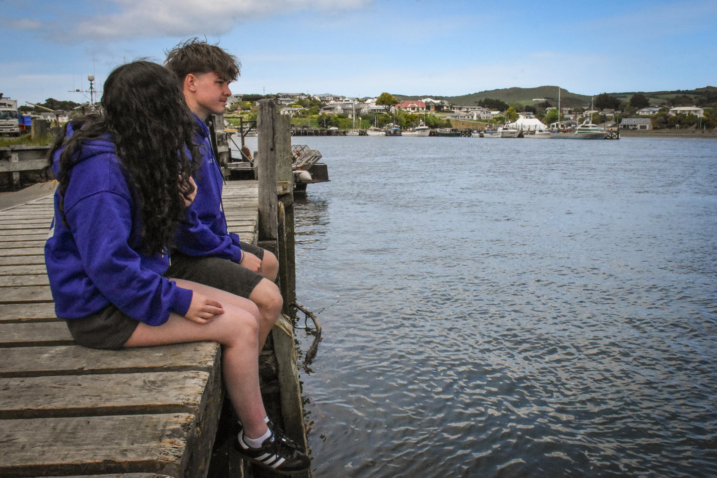OVERSIZED UNISEX HOODIE IN ROYAL BLUE