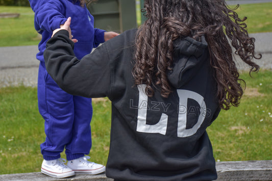 OVERSIZED UNISEX ORIGINAL HOODIE IN BLACK